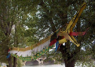 Création et réalisation d'une marionnette de 20 m en plastazote.